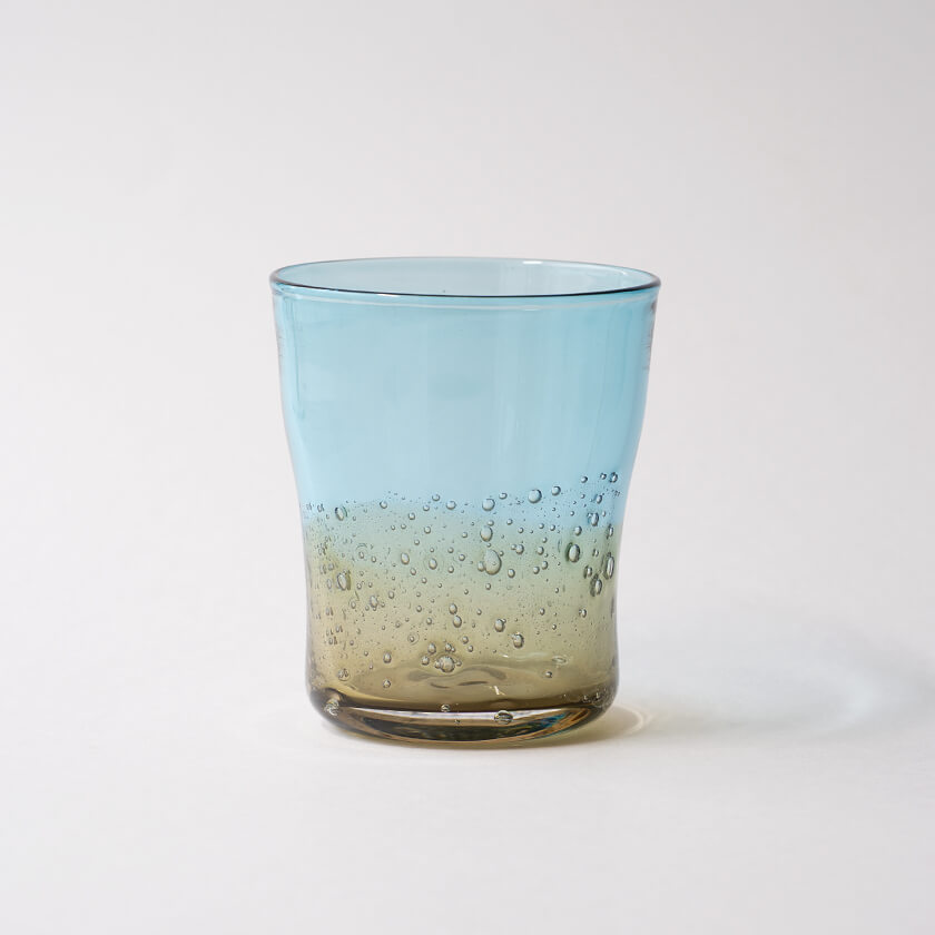 焼酎グラス 湖 (青緑・茶) – Kasumiso