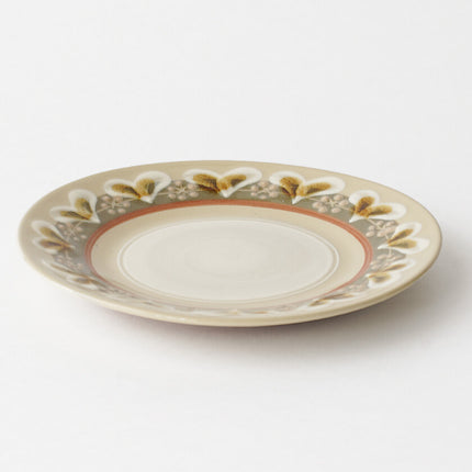 Green bay leaf 15cm plate