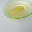 水面の月 楕円 大皿 (黄緑・黄)