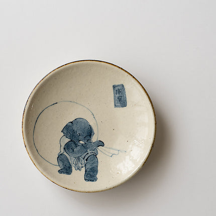 [Sales start on Friday, April 24, 9:00 PM] 4-inch plate - elephant