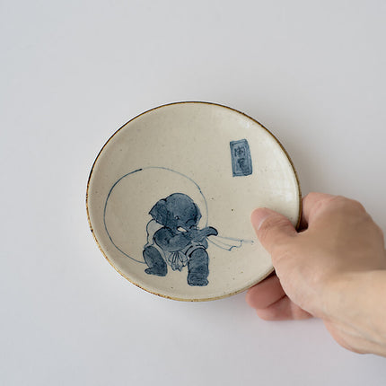 [Sales start on Friday, April 24, 9:00 PM] 4-inch plate - elephant