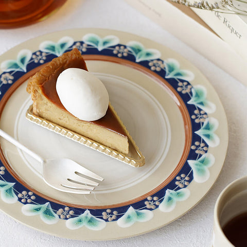 ローリエ 紺 20cmリムプレート