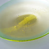 水面の月 楕円 大皿 (黄緑・黄)