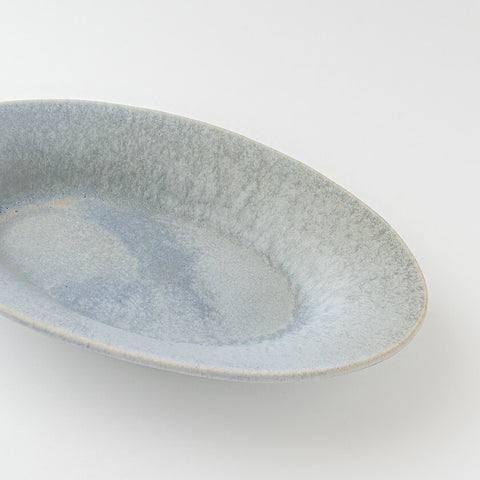 オーバルプレート 水色