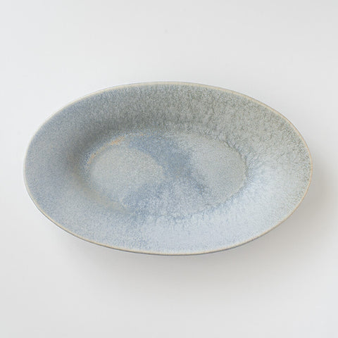 オーバルプレート 水色