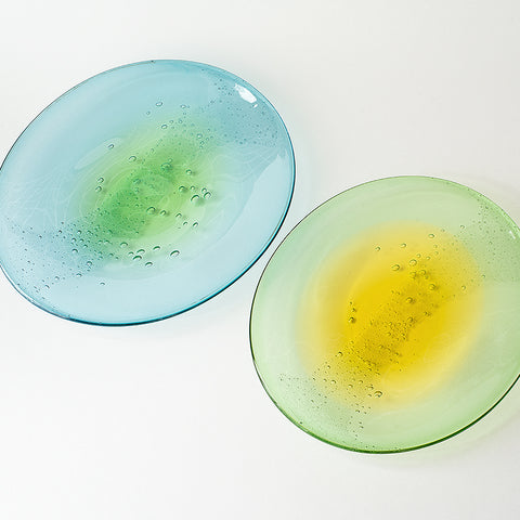 水面の月 銘々皿