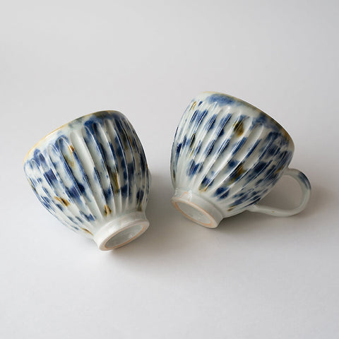 しのぎ丸マグ アイアンブルー