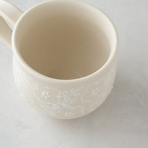 ホワイトマグカップ E