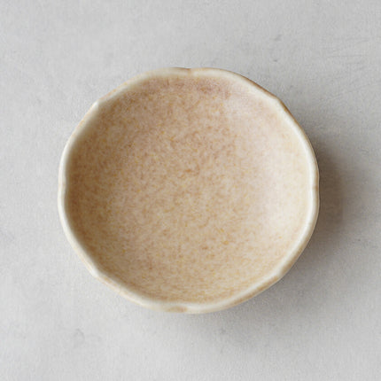 稜花 豆皿 ピンク
