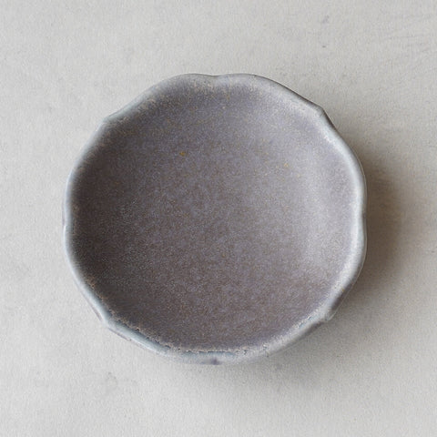 稜花 豆皿パープル