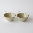リンゴ豆鉢 ライトグリーン / 白